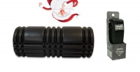 Цилиндр массажный черный с ремешком для йоги в подарок (Арт. FT-NYG-007)